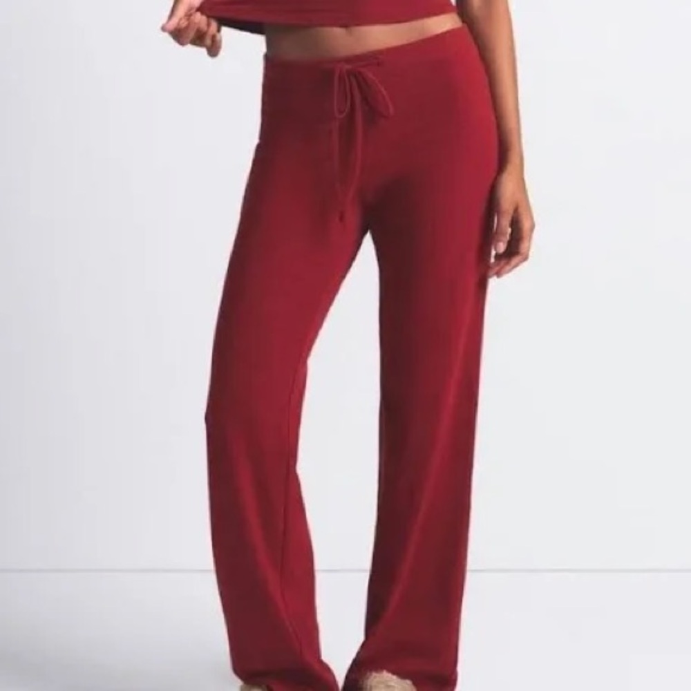 New skims soft lounge ribbed pants brick